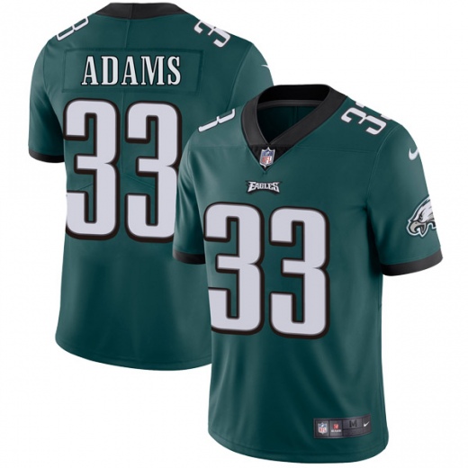 Nike Eagles #33 Josh Adams Midnight Green Team Color Men's Stitched NFL Vapor Untouchable Limited Jersey