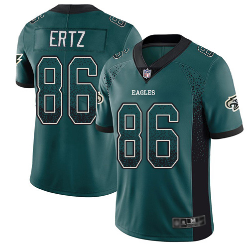 Nike Eagles #86 Zach Ertz Midnight Green Team Color Men's Stitched NFL Limited Rush Drift Fashion Jersey