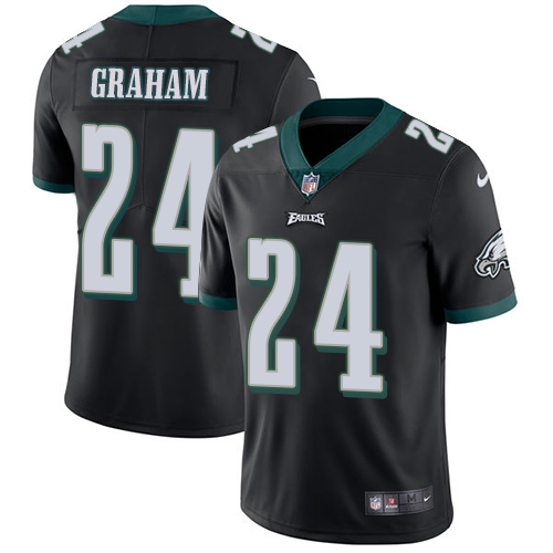 Nike Eagles #24 Corey Graham Black Alternate Men's Stitched NFL Vapor Untouchable Limited Jersey