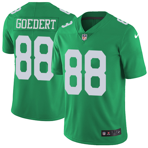 Nike Eagles #88 Dallas Goedert Green Men's Stitched NFL Limited Rush Jersey