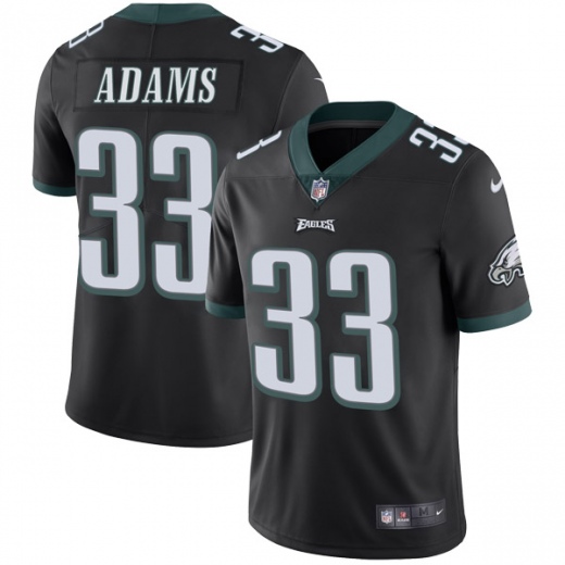Nike Eagles #33 Josh Adams Black Alternate Men's Stitched NFL Vapor Untouchable Limited Jersey