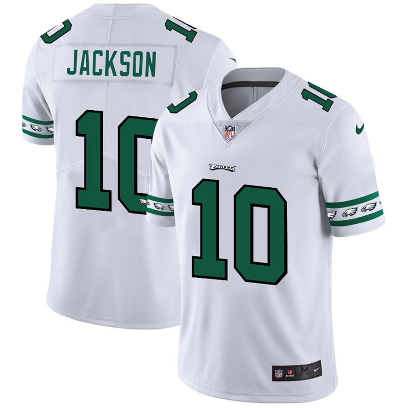 Philadelphia Eagles #10 DeSean Jackson Nike White Team Logo Vapor Limited NFL Jersey