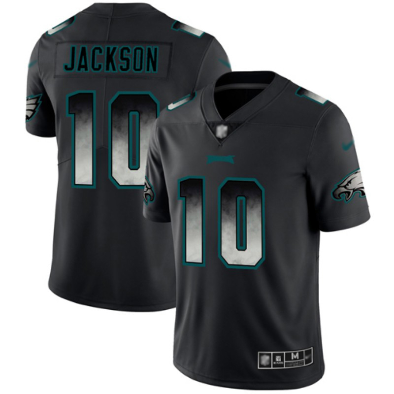 Nike Eagles #10 DeSean Jackson Black Men's Stitched NFL Vapor Untouchable Limited Smoke Fashion Jersey