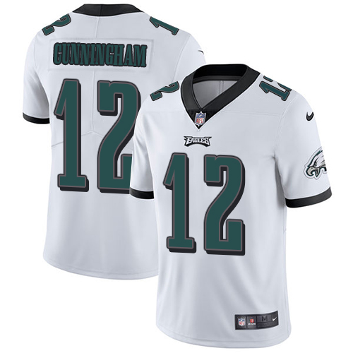 Nike Eagles #12 Randall Cunningham White Men's Stitched NFL Vapor Untouchable Limited Jersey