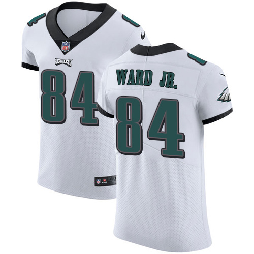 Nike Eagles #84 Greg Ward Jr. White Men's Stitched NFL New Elite Jersey
