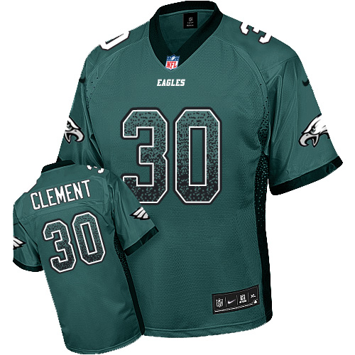 Nike Eagles #30 Corey Clement Midnight Green Team Color Men's Stitched NFL Elite Drift Fashion Jersey