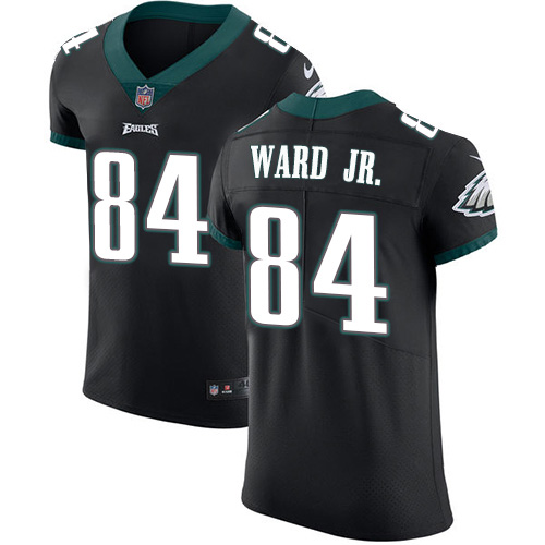 Nike Eagles #84 Greg Ward Jr. Black Alternate Men's Stitched NFL New Elite Jersey