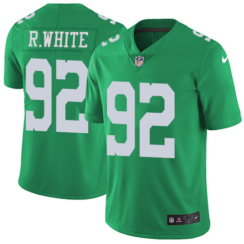 Nike Eagles #92 Reggie White Green Men's Stitched NFL Limited Rush Jersey