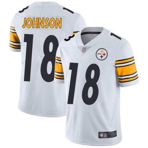 Nike Steelers #18 Diontae Johnson White Men's Stitched NFL Vapor Untouchable Limited Jersey