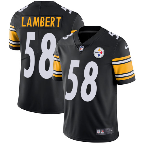 Nike Steelers #58 Jack Lambert Black Team Color Men's Stitched NFL Vapor Untouchable Limited Jersey