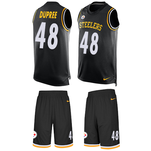 Nike Steelers #48 Bud Dupree Black Team Color Men's Stitched NFL Limited Tank Top Suit Jersey