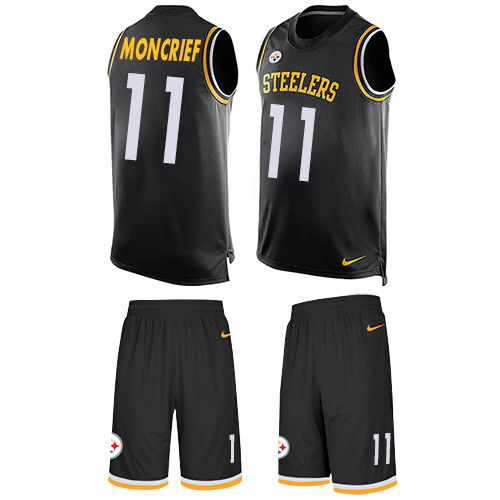 Nike Steelers #11 Donte Moncrief Black Team Color Men's Stitched NFL Limited Tank Top Suit Jersey
