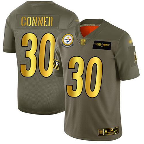 Nike Steelers #84 Antonio Brown Anthracite Salute to Service Men's Stitched NFL Limited Therma Long Sleeve Jersey