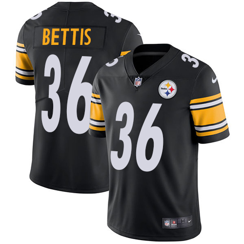 Nike Steelers #36 Jerome Bettis Black Team Color Men's Stitched NFL Vapor Untouchable Limited Jersey