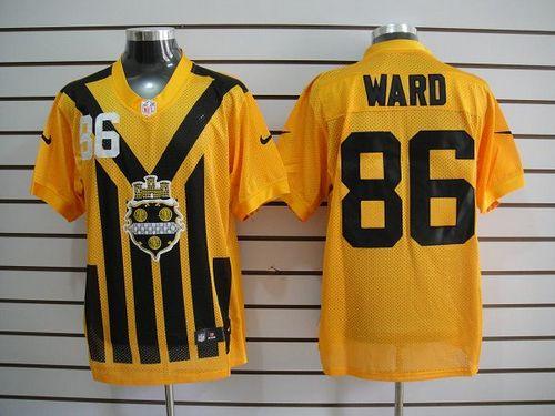 Nike Steelers #86 Hines Ward Gold 1933s Throwback Men's Embroidered NFL Elite Jersey