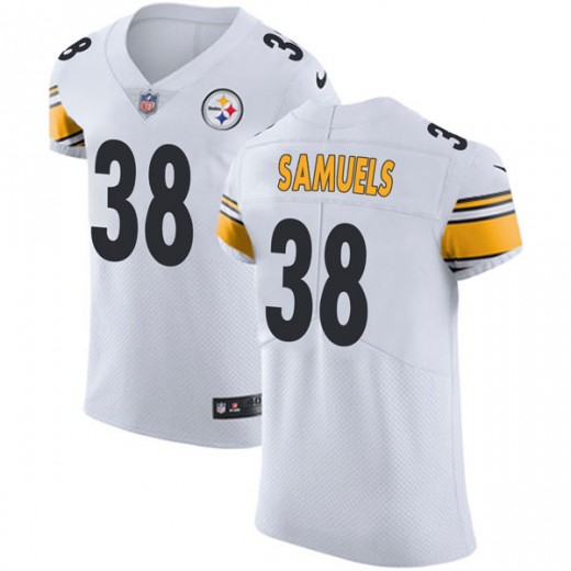 Nike Steelers #38 Jaylen Samuels White Men's Stitched NFL Vapor Untouchable Limited Jersey