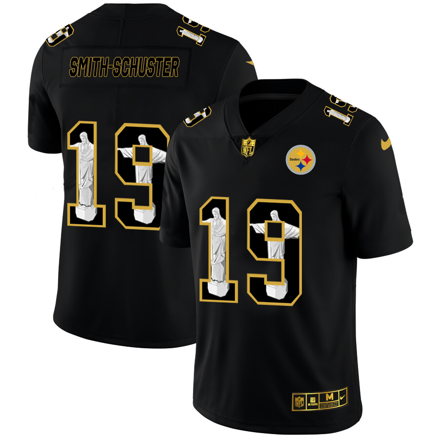 Pittsburgh Steelers #19 JuJu Smith-Schuster Nike Carbon Black Vapor Cristo Redentor Limited NFL Jersey