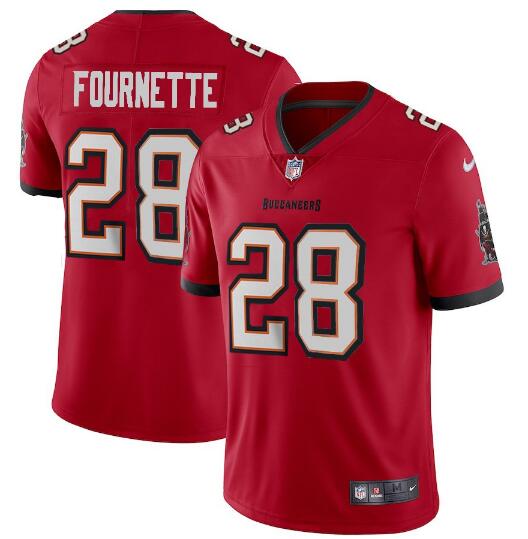 Men's Tampa Bay Buccaneers Red #28 Leonard Fournette New Vapor Untouchable Limited Stitched Jersey