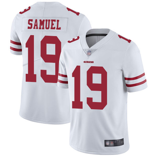Nike 49ers #19 Deebo Samuel White Men's Stitched NFL Vapor Untouchable Limited Jersey