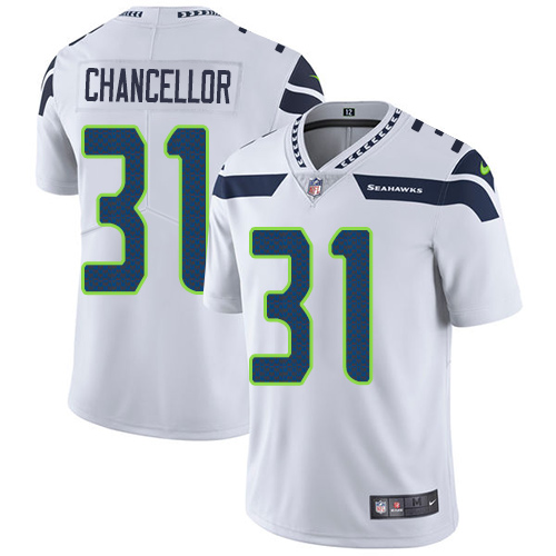 Nike Seahawks #31 Kam Chancellor White Men's Stitched NFL Vapor Untouchable Limited Jersey