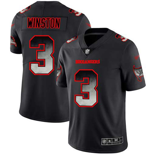 Nike Buccaneers #3 Jameis Winston Black Men's Stitched NFL Vapor Untouchable Limited Smoke Fashion Jersey