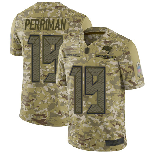 Nike Buccaneers #19 Breshad Perriman Camo Men's Stitched NFL Limited 2018 Salute To Service Jersey