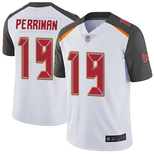 Nike Buccaneers #19 Breshad Perriman White Men's Stitched NFL Vapor Limited Jersey