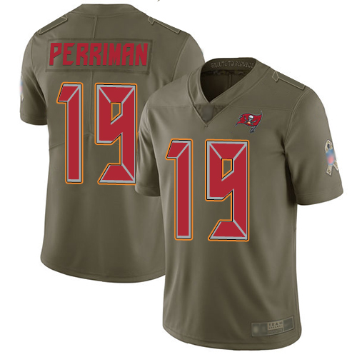 Nike Buccaneers #19 Breshad Perriman Olive Men's Stitched NFL Limited 2017 Salute to Service Jersey