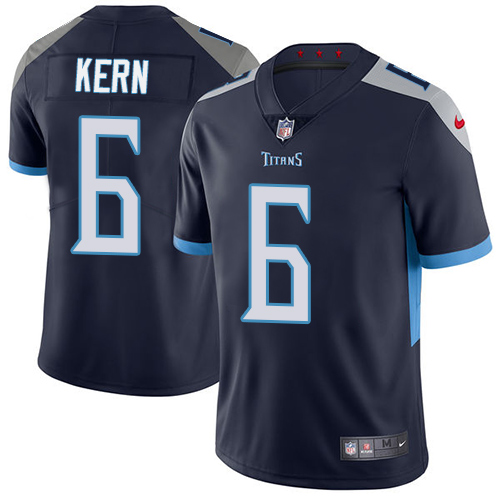 Nike Titans #6 Brett Kern Navy Blue Team Color Men's Stitched NFL Vapor Untouchable Limited Jersey