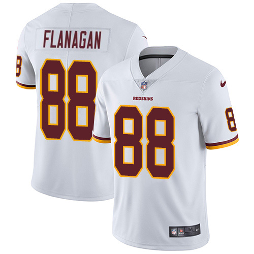 Nike Redskins #88 Matt Flanaga White Men's Stitched NFL Vapor Untouchable Limited Jersey