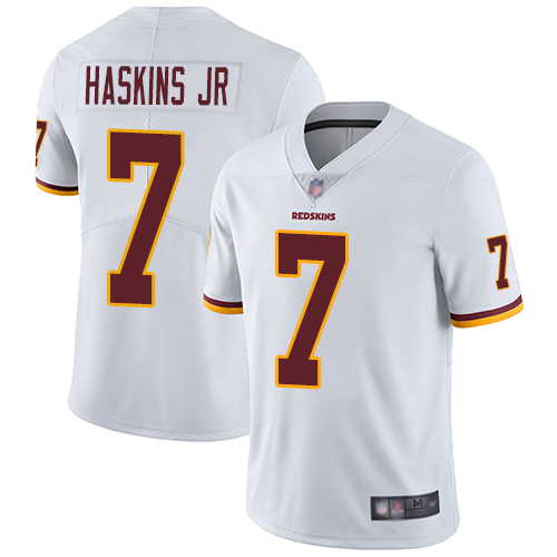Nike Redskins #7 Dwayne Haskins Jr White Men's Stitched NFL Vapor Untouchable Limited Jersey