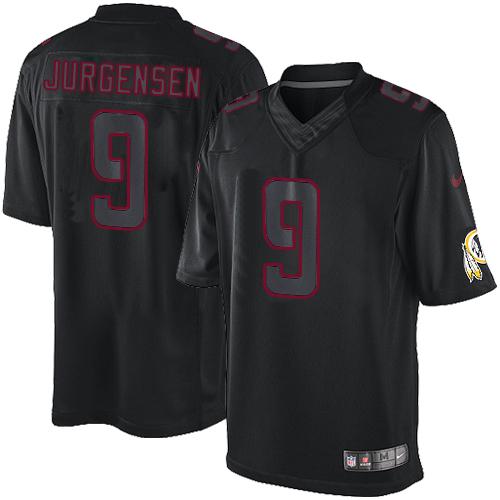 Nike Redskins #9 Sonny Jurgensen Black Men's Stitched NFL Impact Limited Jersey