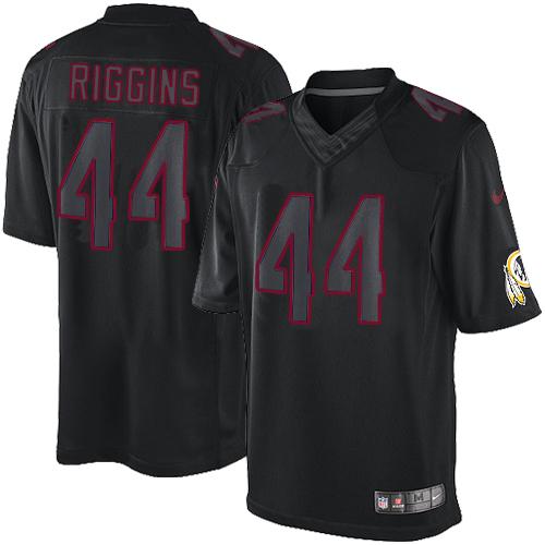 Nike Redskins #44 John Riggins Black Men's Stitched NFL Impact Limited Jersey