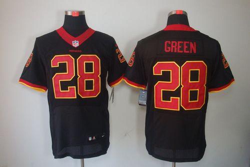 Nike Redskins #28 Darrell Green Black Men's Stitched NFL Elite Jersey
