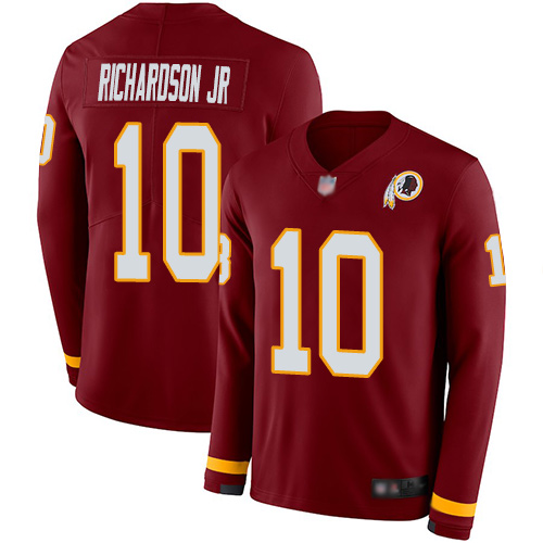 Nike Redskins #10 Paul Richardson Jr Burgundy Red Team Color Men's Stitched NFL Limited Therma Long Sleeve Jersey