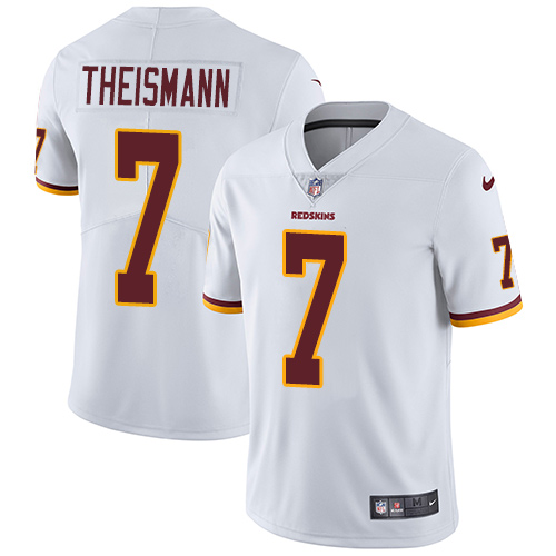 Nike Redskins #7 Joe Theismann White Men's Stitched NFL Vapor Untouchable Limited Jersey