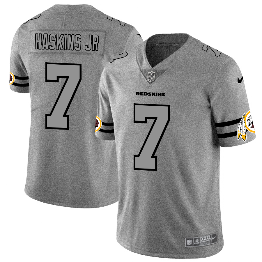 Washington Redskins #7 Dwayne Haskins Jr Men's Nike Gray Gridiron II Vapor Untouchable Limited NFL Jersey