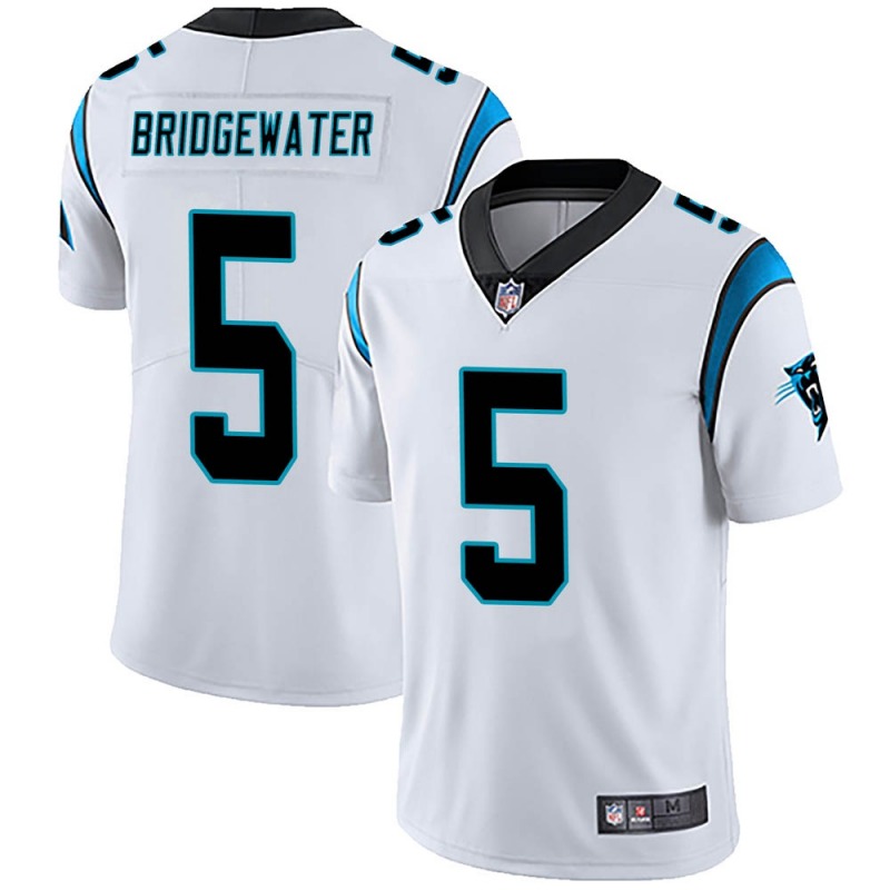 Men's Carolina Panthers White #5 Teddy Bridgewater Vapor Untouchable Limited Stitched Jersey