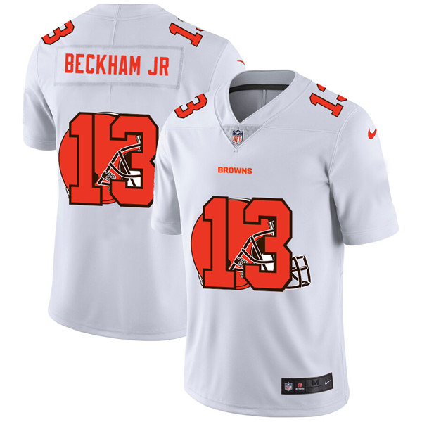Men's Cleveland Browns White #13 Odell Beckham Jr. Stitched Jersey