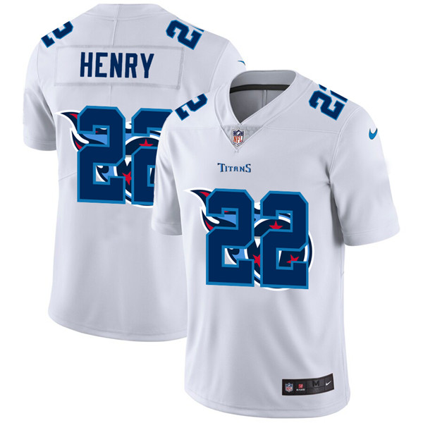 Men's Tennessee Titans White #22 Derrick Henry Stitched Jersey