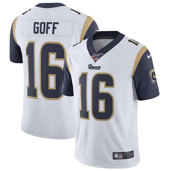 Men's Rams #16 Jared Goff White Vapor Untouchable Limited Stitched NFL Jersey