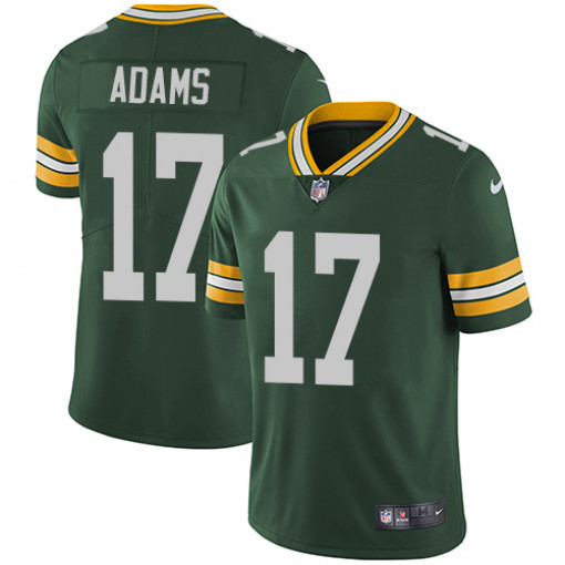 Men's Packers #17 Davante Adams Green Men's Stitched NFL Limited Rush Jersey