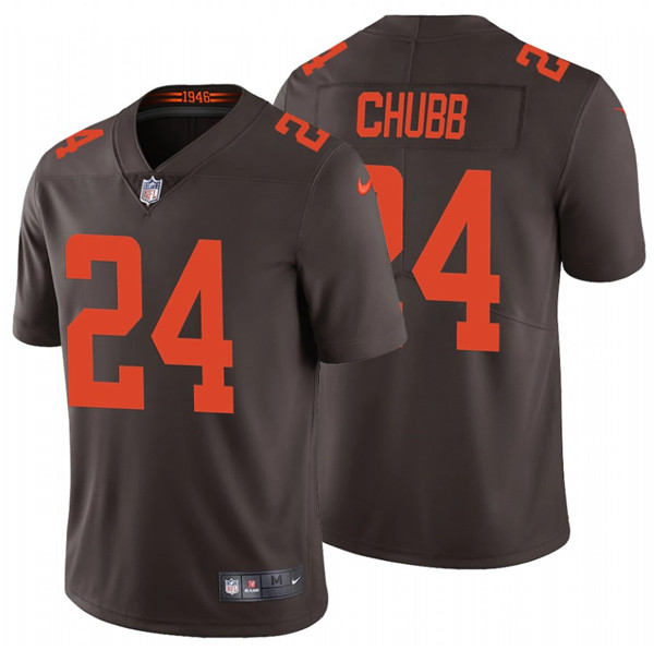 Men's Cleveland Browns #24 Nick Chubb New Brown Vapor Untouchable Limited Stitched Jerseychable Limited NFL Stitched Jersey