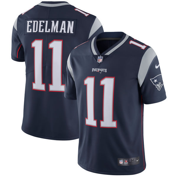 Men's New England Patriots #11 Julian Edelman Navy Vapor Untouchable Limited Stitched NFL Jersey