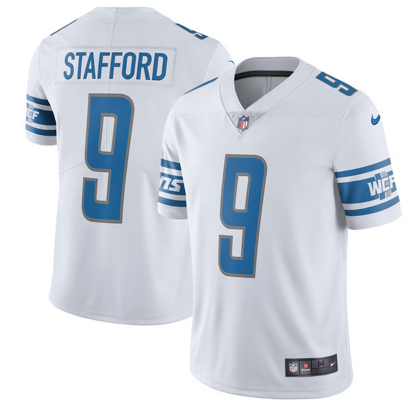 Men's Detroit Lions #9 Matthew Stafford White Vapor Untouchable Limited Stitched NFL Jersey
