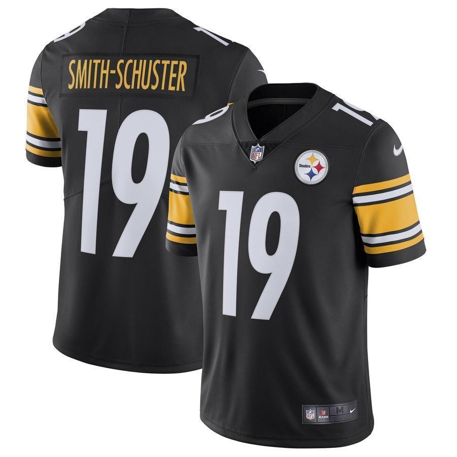 Men's Pittsburgh Steelers #19 JuJu Smith-Schuster Black Vapor Untouchable Limited Stitched NFL Jersey
