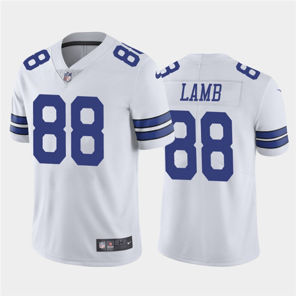 Men's Dallas Cowboys White #88 CeeDee Lamb Color Rush Stitched Jersey