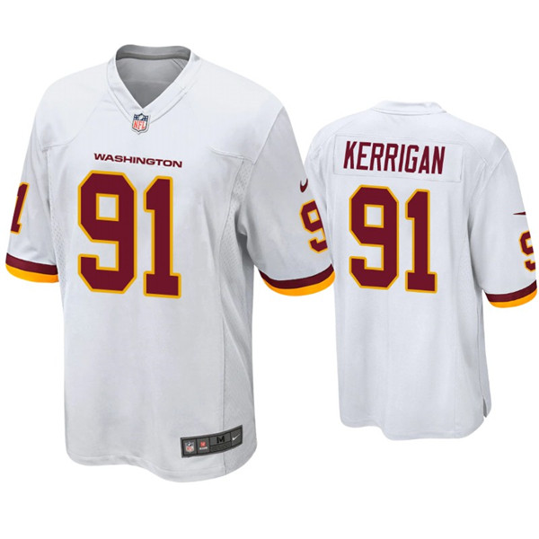 Men's Washington Football Team White #91 Ryan Kerrigan Vapor Untouchable Limited Stitched Jersey
