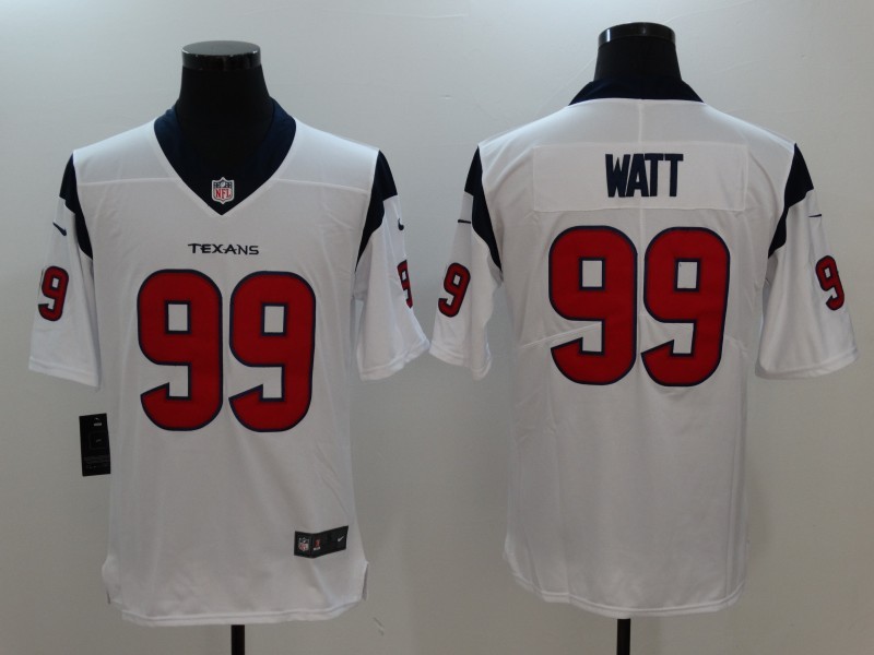 Men's Houston Texans #99 J.J. Watt White Vapor Untouchable Limited Stitched NFL Jersey