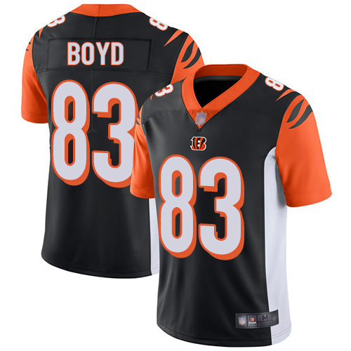 Men's Cincinnati Bengals #83 Tyler Boyd 2020 Black Vapor Untouchable Limited Stitched NFL Jersey
